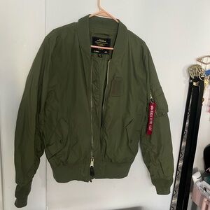 Alpha Industries Olive Bomber Jacket